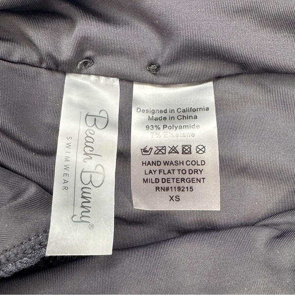 Beach Bunny Gillian High Waist Bikini Bottom XS Black NWT - Picture 4 of 8